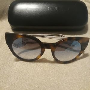 McQueen Tortoiseshell cat eye sunglasses